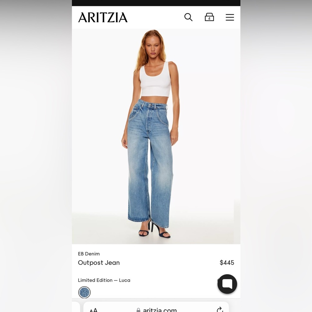EB denim Aritzia size 23